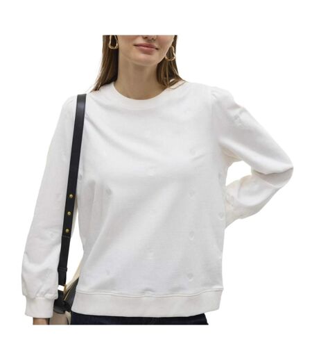 Sweat blanc femme vero moda beat - l