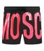 Short De Bain Motif Logo Homme Rose Noir Moschino-1