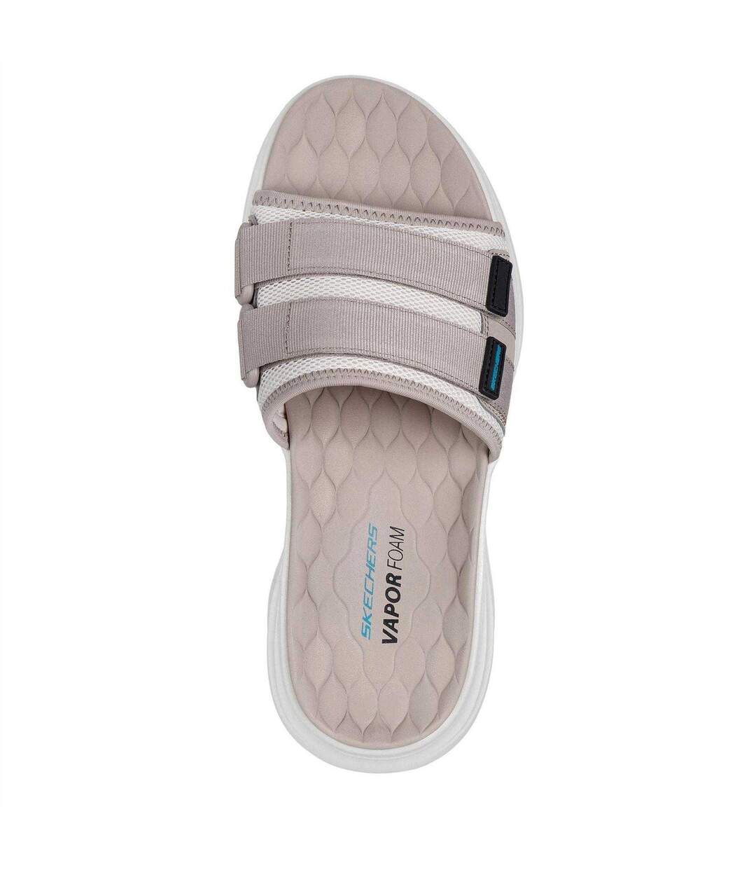 Mens Vapor Foam Flat Sports Sandals Taupe Skechers-4