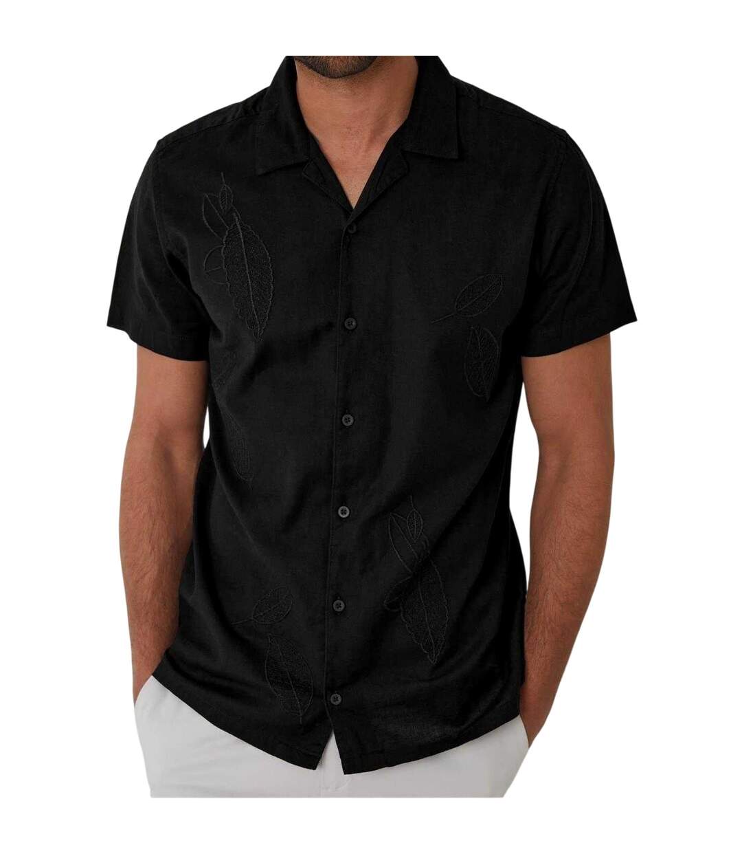 Chemise Maples Homme Noir Threadbare-4