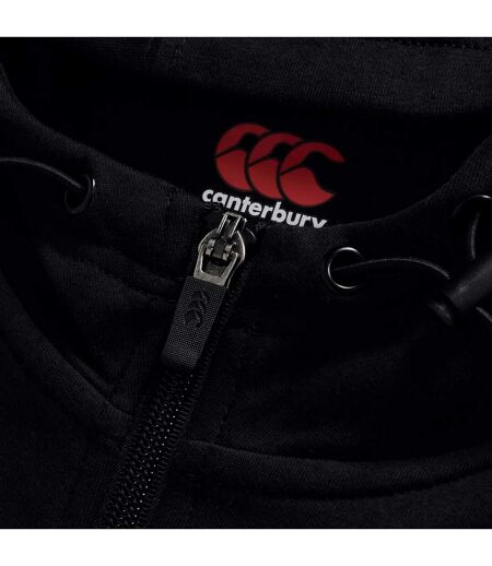 Mens Tempo+ Stretch Full Zip Hoodie Black Canterbury