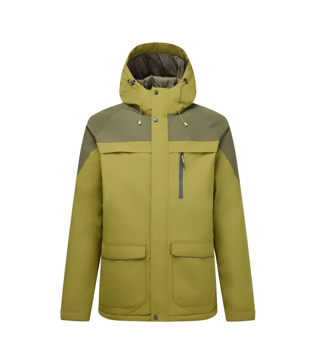 Mens Stanford Two Tone Waterproof Insulated Jacket Nephrite Green Dark Khaki Regatta-2