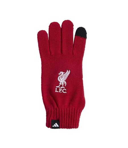 Gants Motif/style Liverpool Fc Adulte M Noir Rouge Adidas