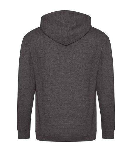 Mens full zip hoodie charcoal Awdis