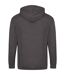 Mens full zip hoodie charcoal Awdis