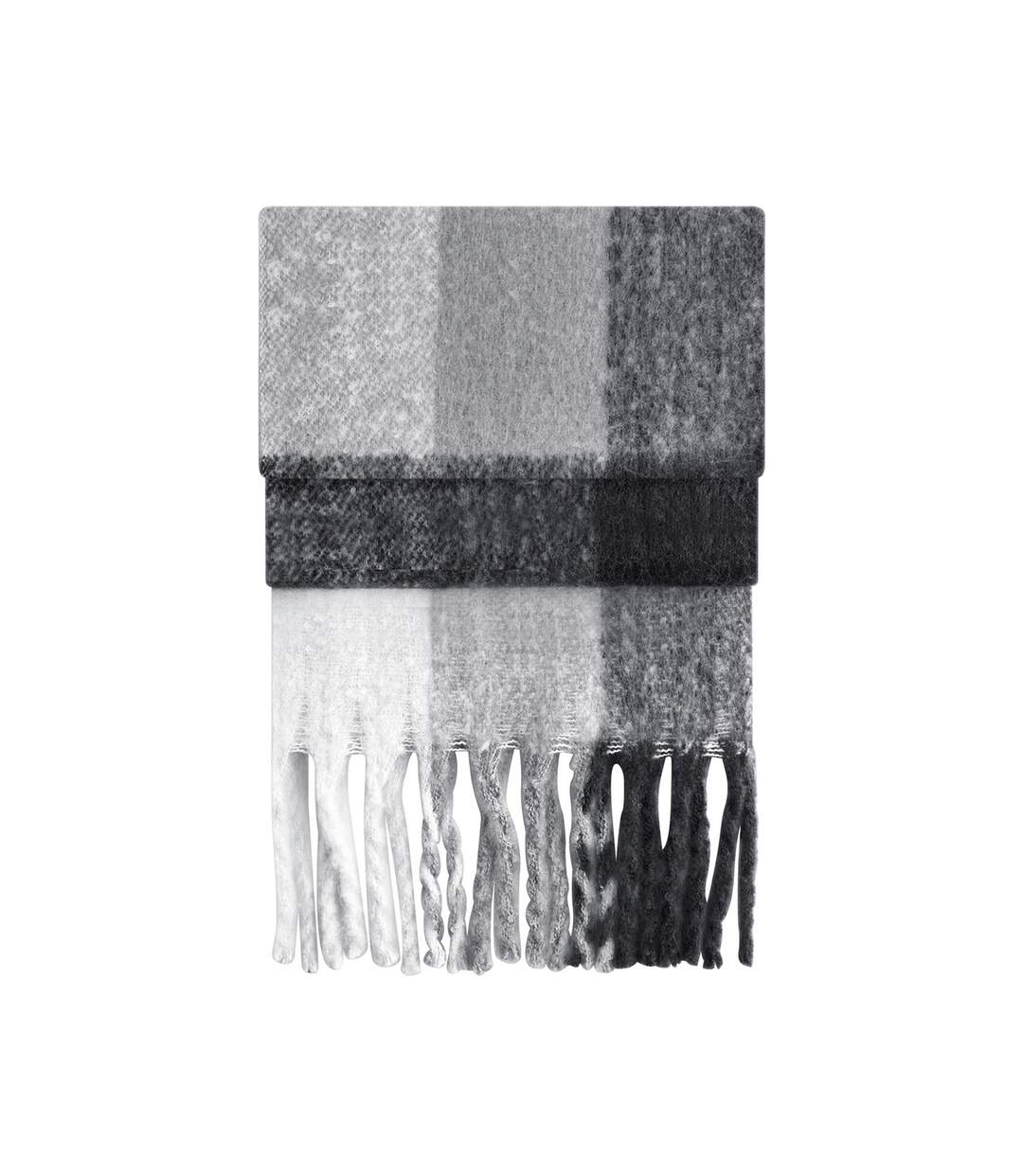 Écharpe Motif/style À Carreaux Adulte Taille Unique Gris Beechfield-1