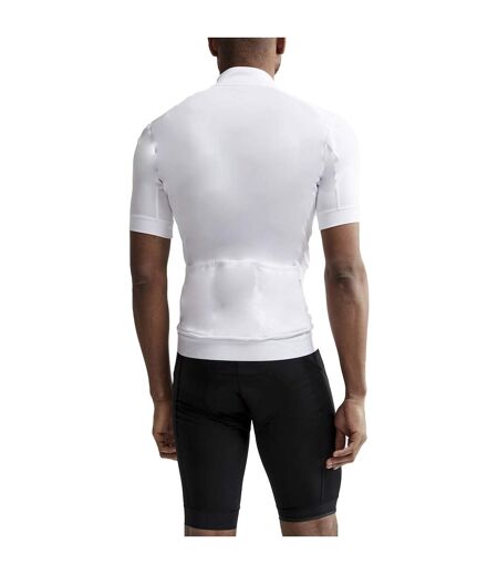 Craft Mens Essence Cycling Jersey (White) - UTUB927