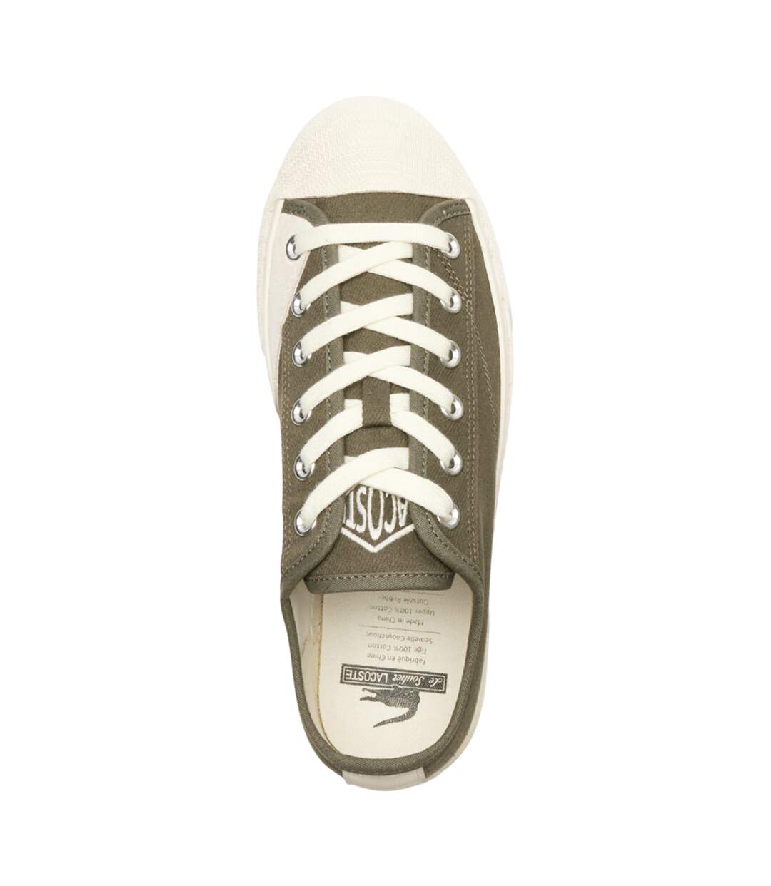 Mens backcourt 2.0 suede trainers khaki Lacoste-3