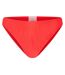 Womens/ladies Mid Rise Bikini Bottoms Red Brave Soul-2