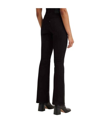 Womens/ladies 725 Night Is Black High Rise Bootcut Jeans Black Levis
