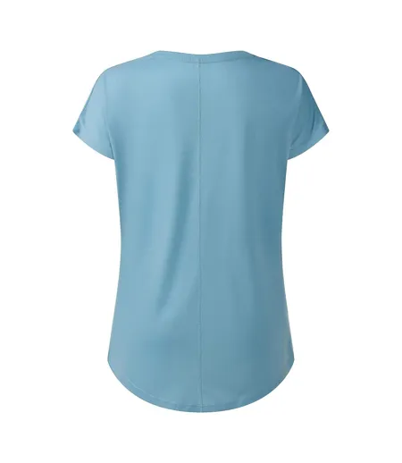 Womens/ladies Serenity Abstract Mountain T-shirt Nordic Blue Dare 2B