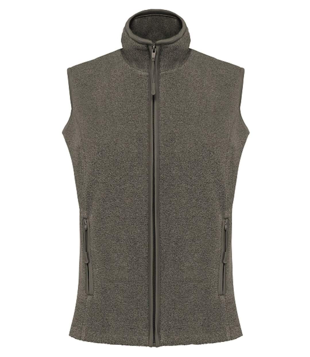 Gilet sans manches micro polaire femme - K906 - vert marble heather