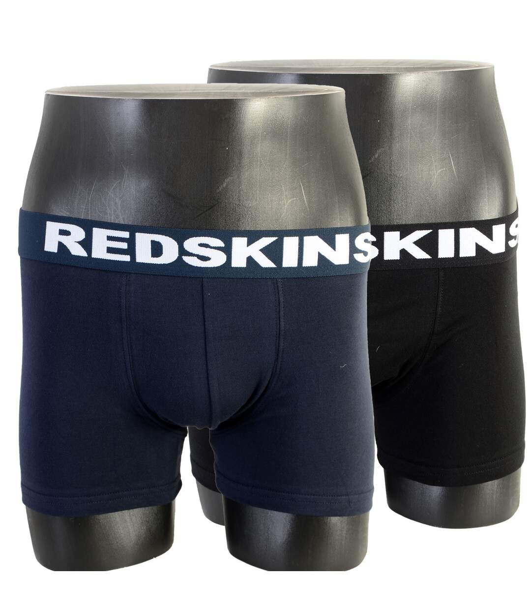 Boxer Redskins Pack De 2 Bx01 Nona-Set Noir Marine-1