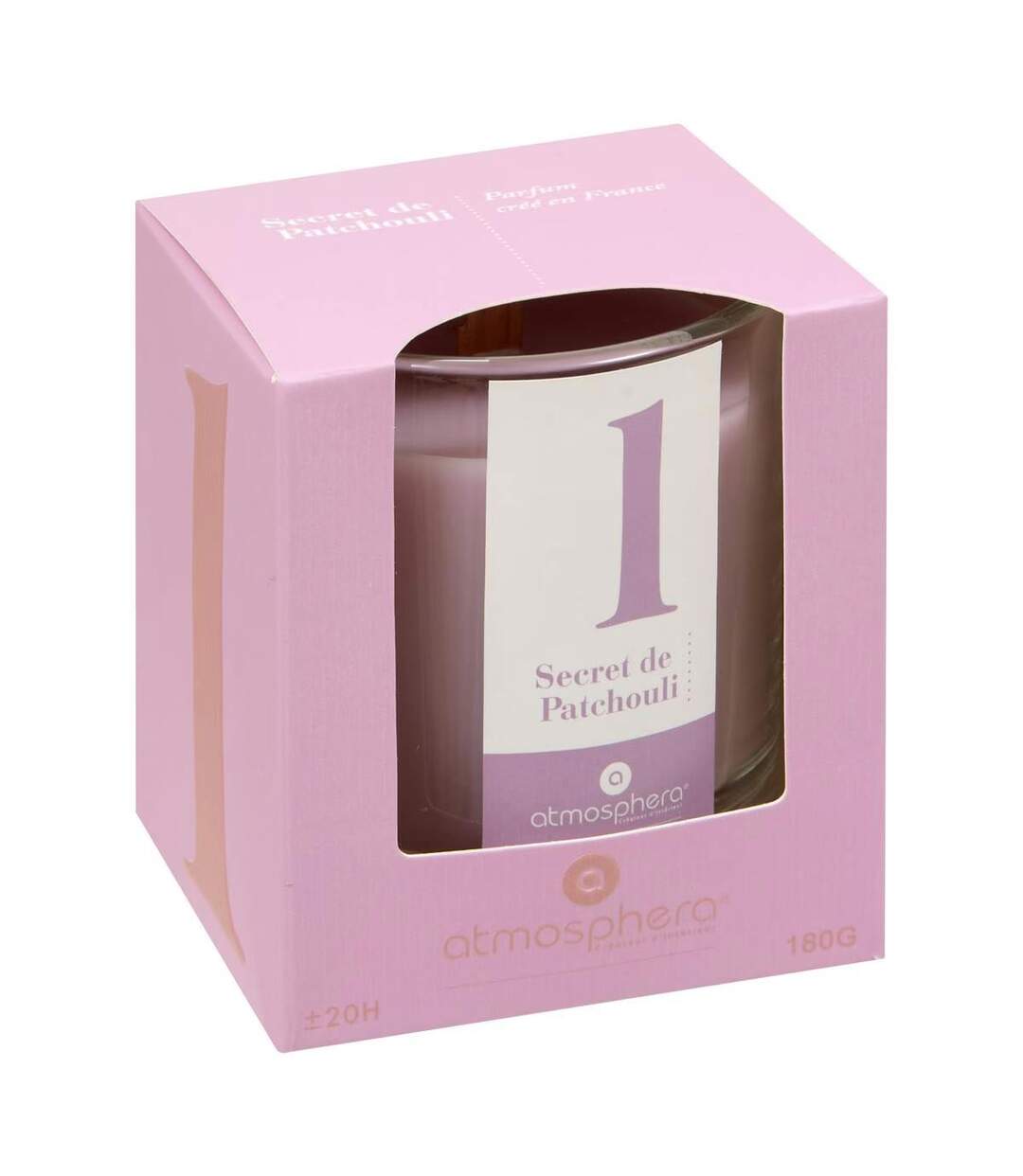 Bougie Parfumée en Verre Numia 180g Secret de Patchouli-2
