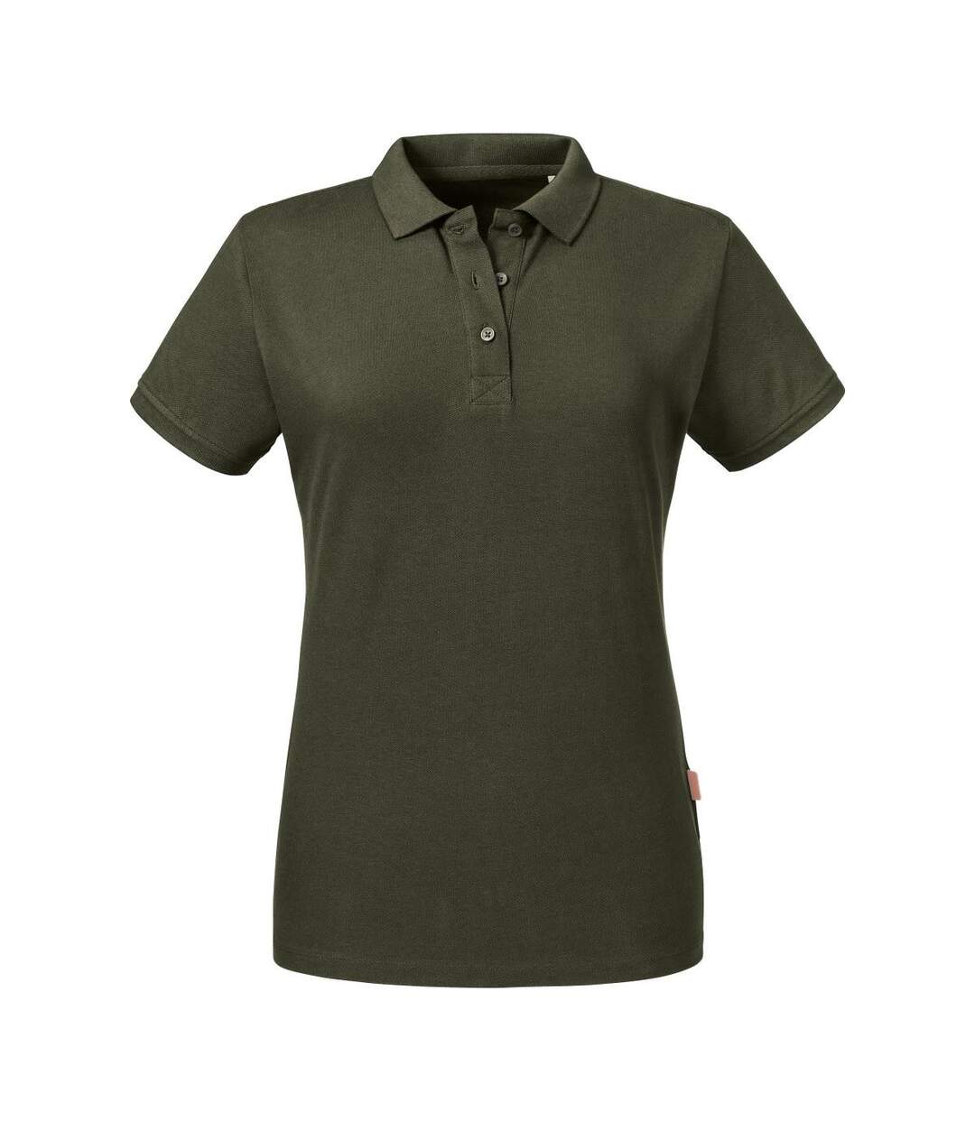 Polo Femme Vert Kaki Foncé Russell-2