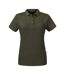Polo Femme Vert Kaki Foncé Russell-2
