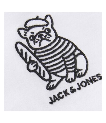 T-Shirt blanc homme jack & jones jordog