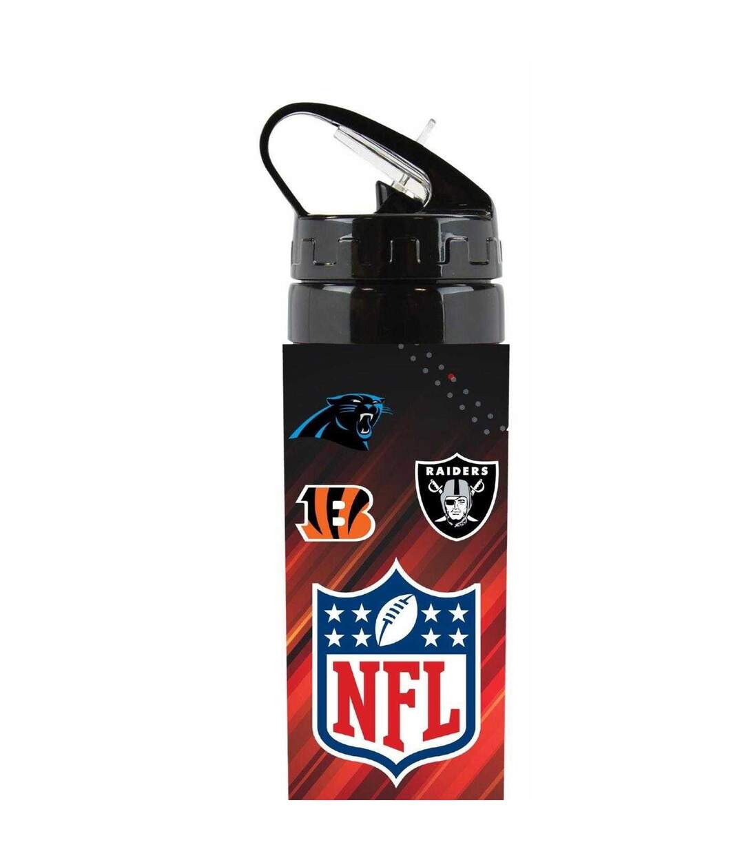 Gourde Football Américain 750 Ml Noir Rouge NFL-3