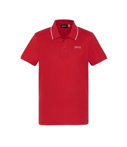 Polo Rouge Homme Schott Pique Paul - L