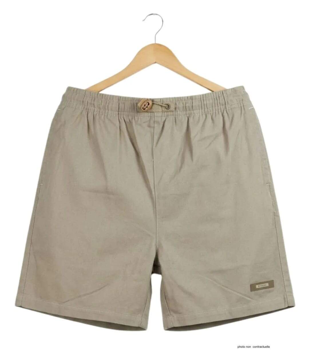 Short homme MAYFLOWER 710117U003 lierre beige : le bermuda 3 poches robuste en polycoton-2