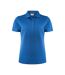 Womens/ladies Smash Polo Shirt Bright Blue Printer RED-1