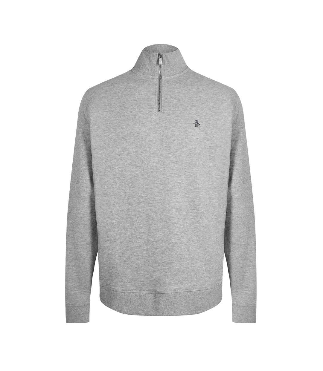 Mens Sticker Pete Ruched Sweatshirt Heather Marl Original Penguin-1
