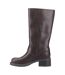 Womens/ladies Nash Tall Biker Boots Brown Rocket Dog-3