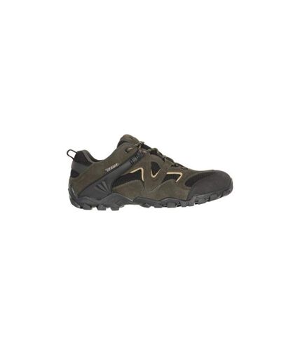 Mountain Warehouse Mens Curlews Waterproof Suede Walking Shoes (Khaki) - UTMW142