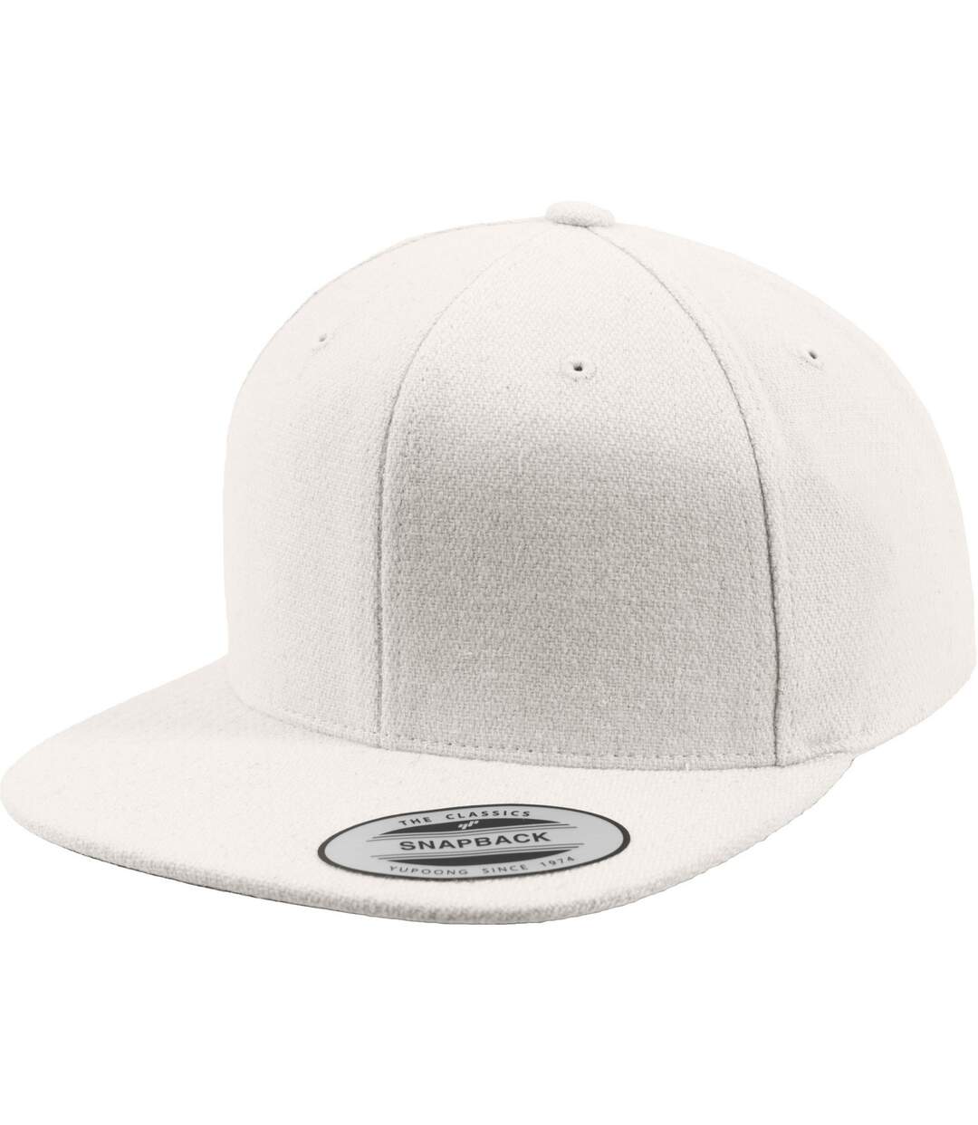 Casquette ajustable flexfit blanc Yupoong-1