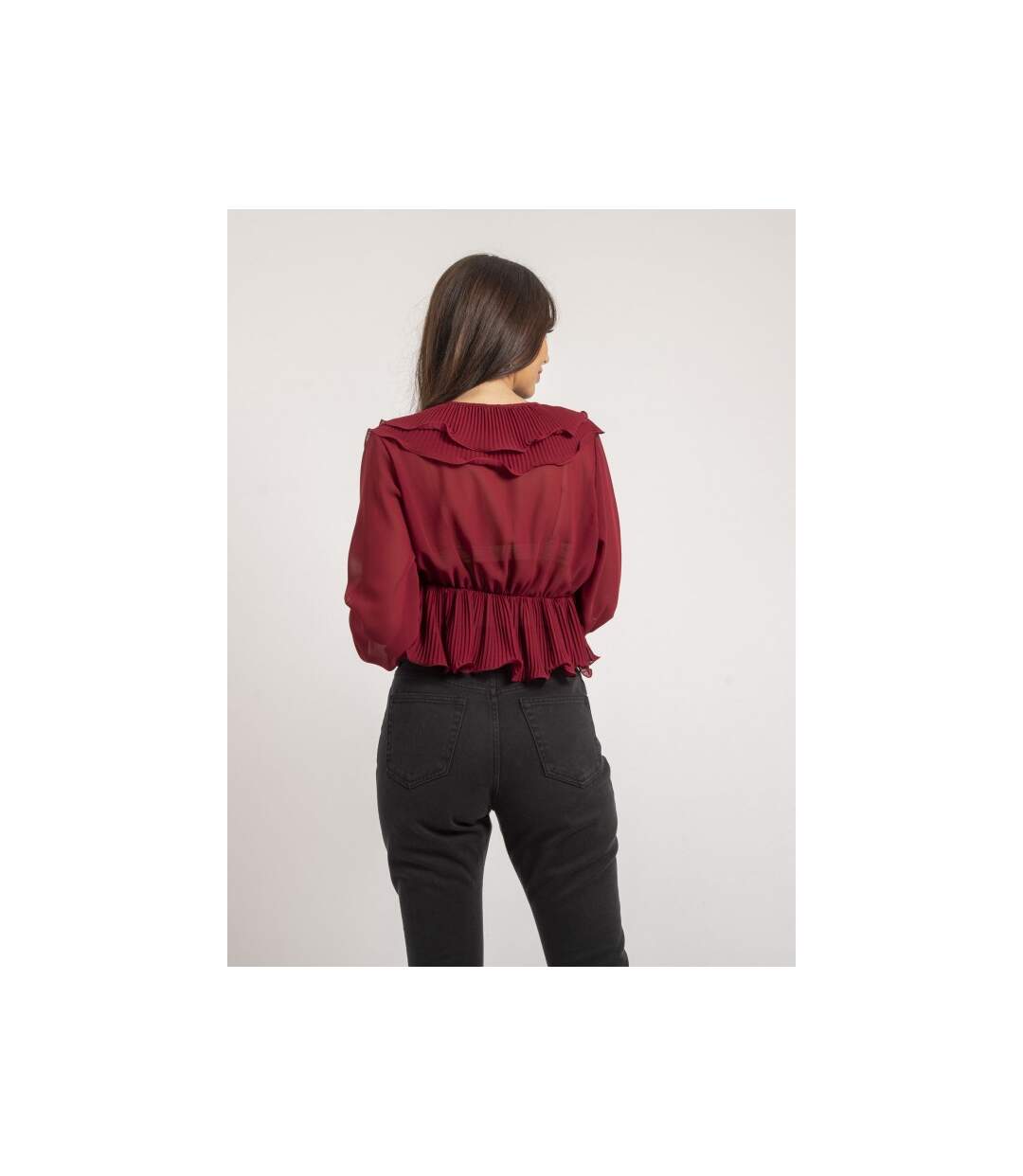 Blouse avec volants OPULA - Dona X Lisa-2