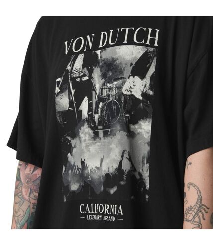 T-shirt femme loose à col rond avec print devant Concert Vondutch