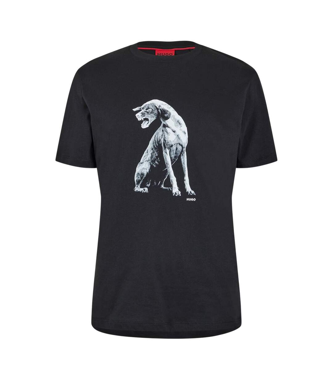 Mens Didug Crew Neck T-shirt Black Hugo-1
