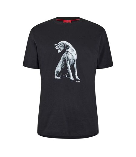 Mens Didug Crew Neck T-shirt Black Hugo