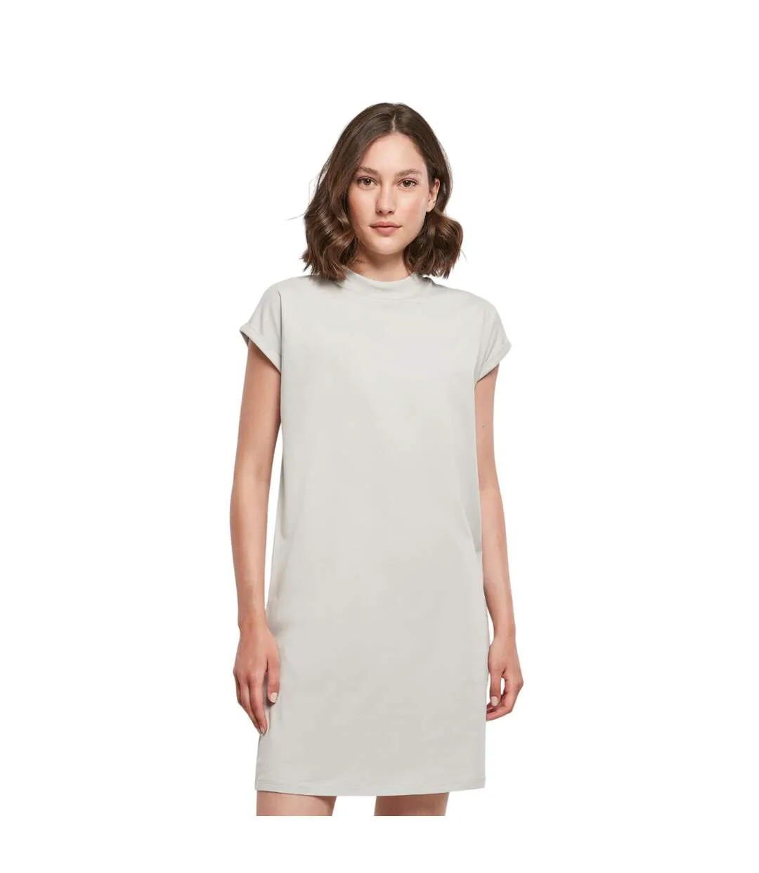 Robe Décontractée Femme Gris Pâle Build Your Brand-1