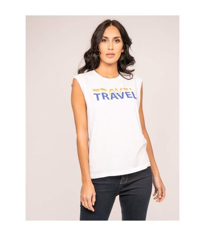 T-shirt col rond sans manches FLORIFOU - Dona X Lisa