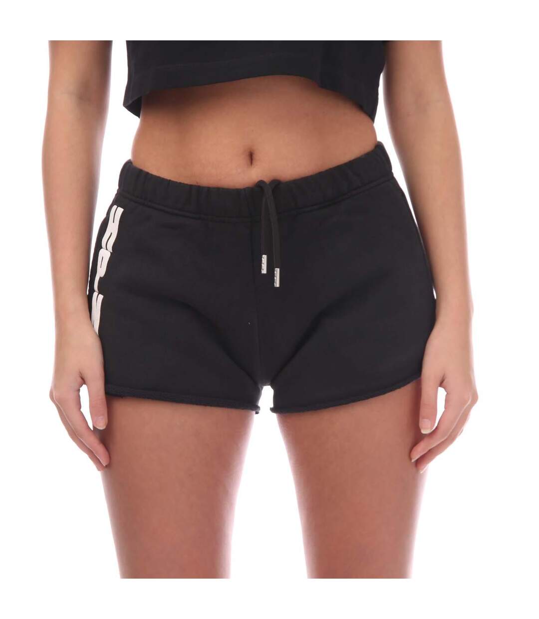 Short De Jogging Hpny Femme Noir Blanc Heron Preston-1