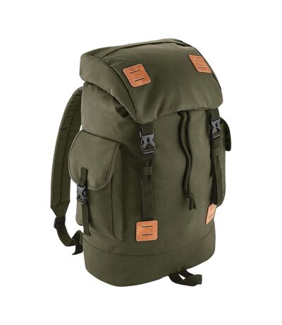Bagbase Urban Explorer Knapsack Bag (Pack of 2) (Military Green/Tan) (One Size) - UTBC4198