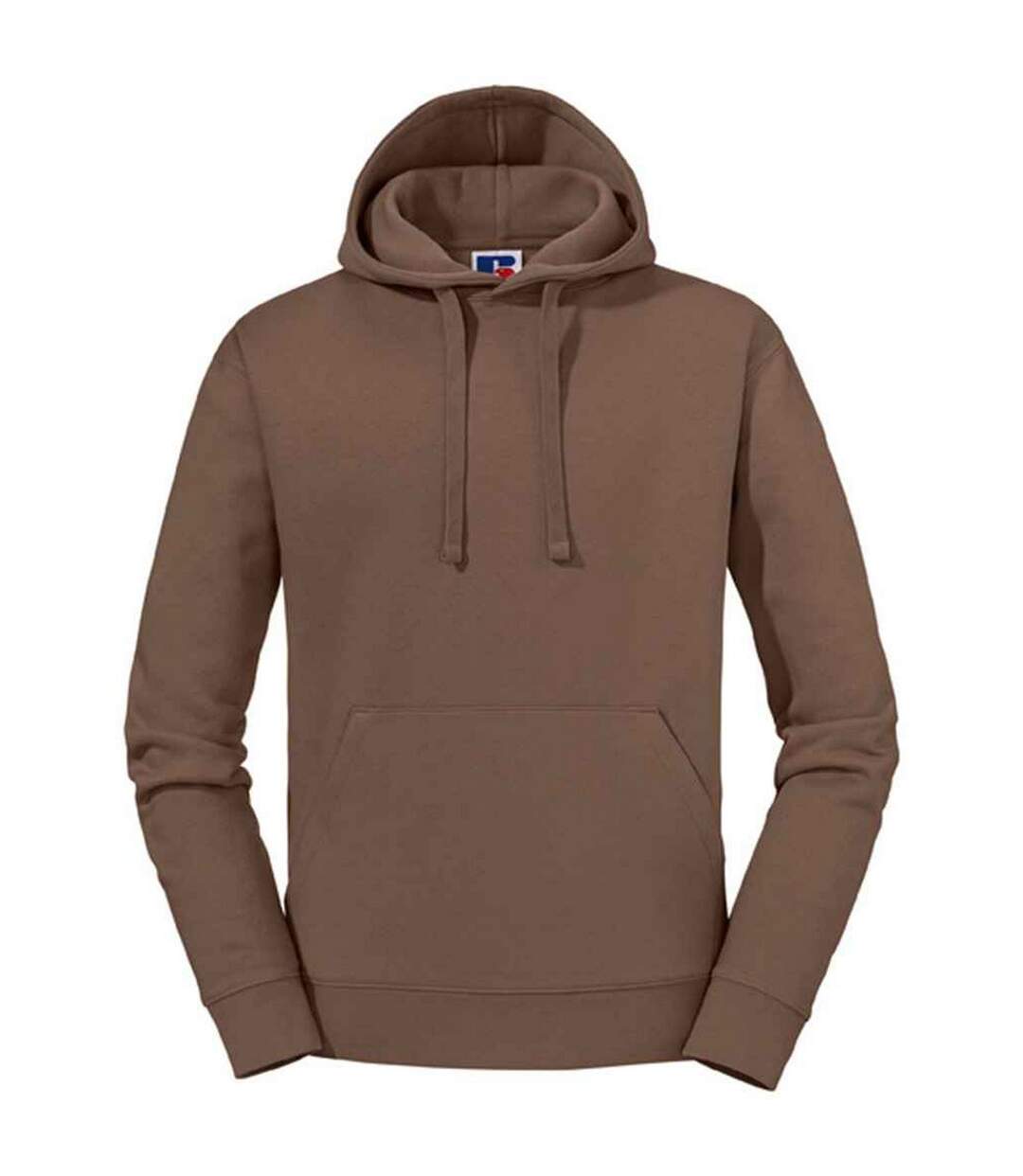 Sweat à capuche authentic homme marron moka Russell-1