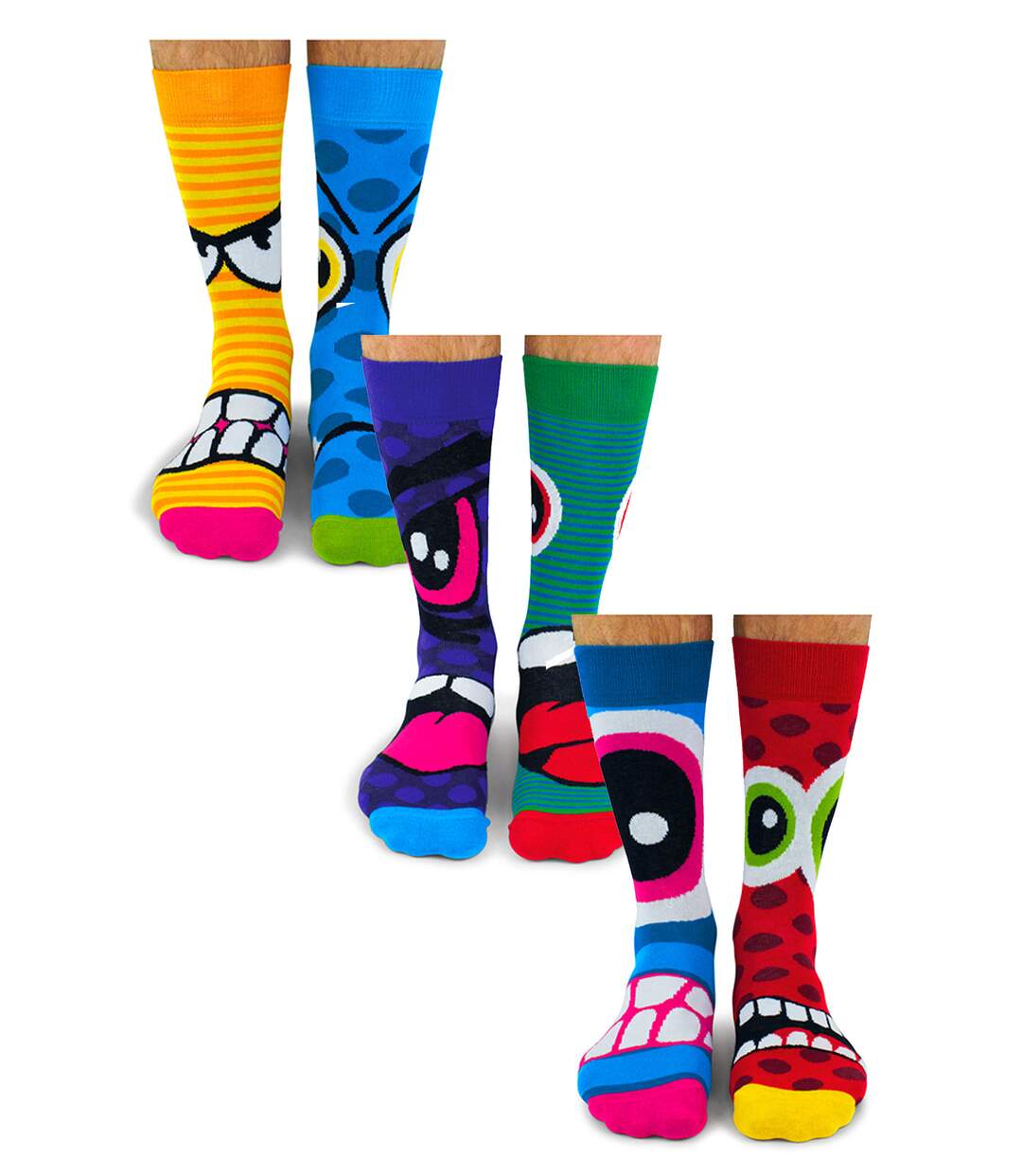 3 paires de chaussettes design anti-stress pour hommes-1