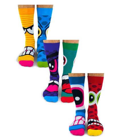 UNITED ODD SOCKS - 6 Pack Mens Stress Heads Socks