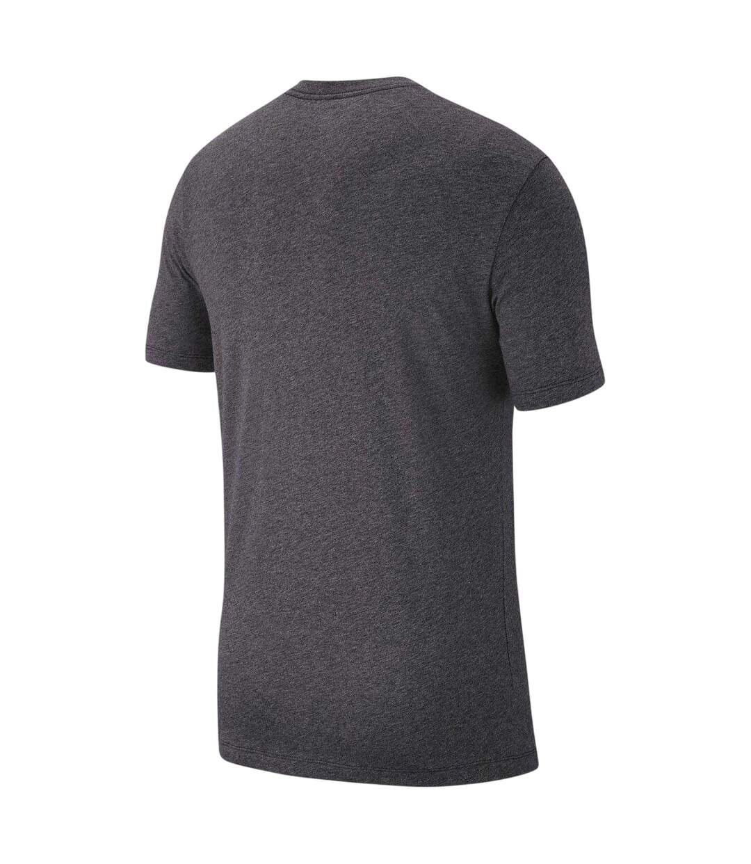 Mens Futura Chest Logo T-shirt Grey Black Nike-3