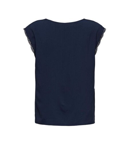T-Shirt marine femme only selina - l