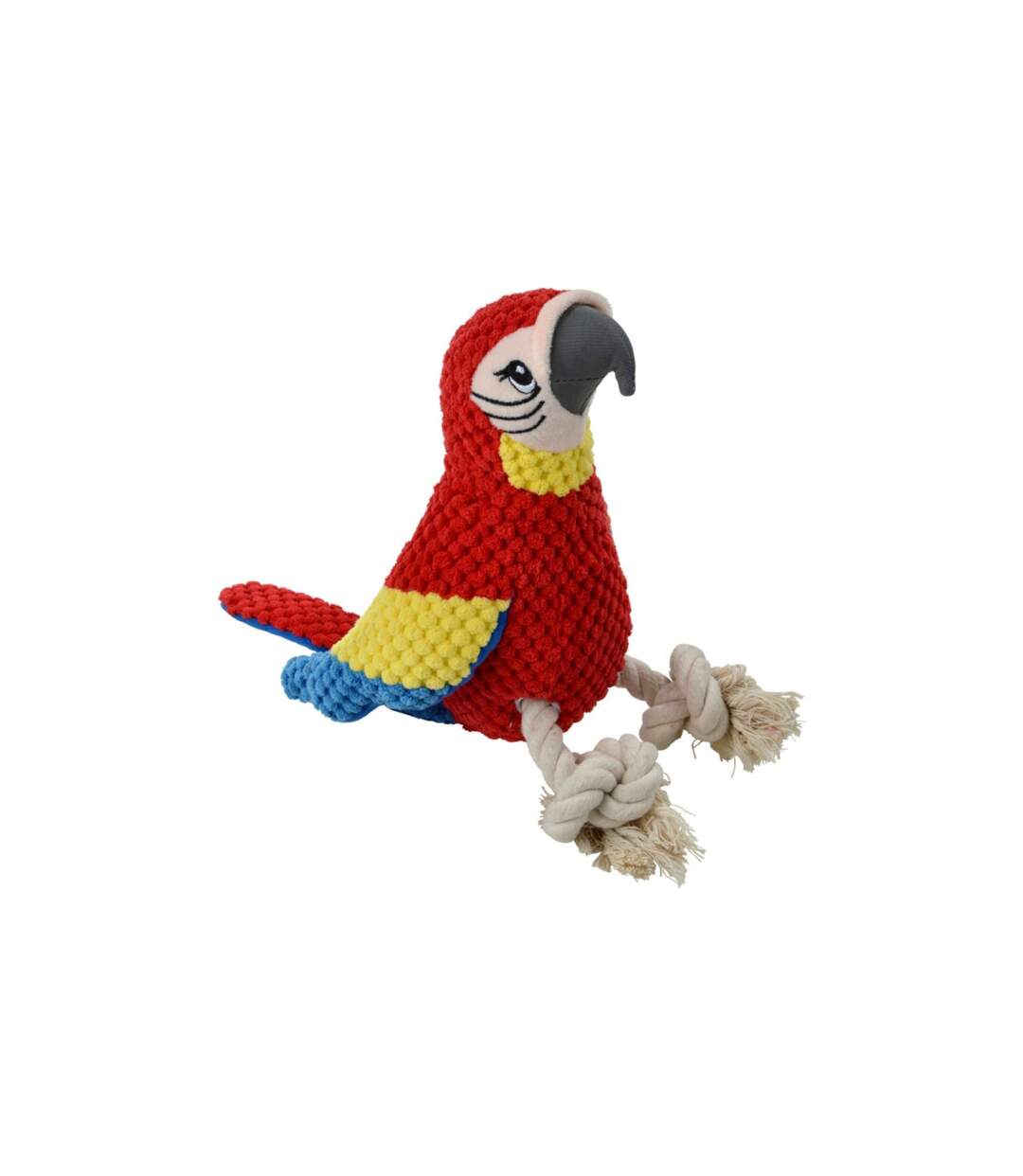 Jouet Peluche pour Chien Perroquet 33cm Rouge