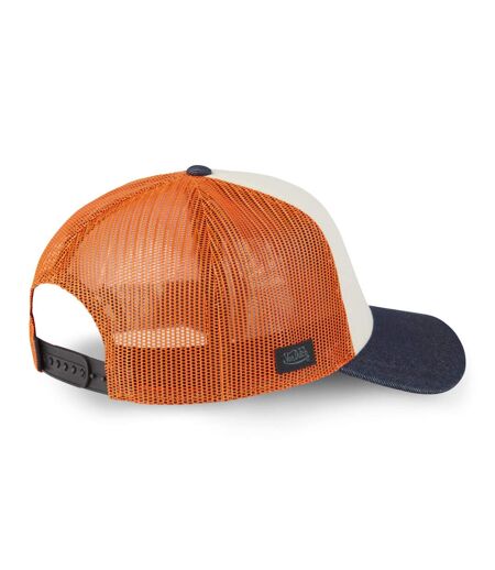 Casquette trucker avec filet effet bambou et print devant Crew Vondutch