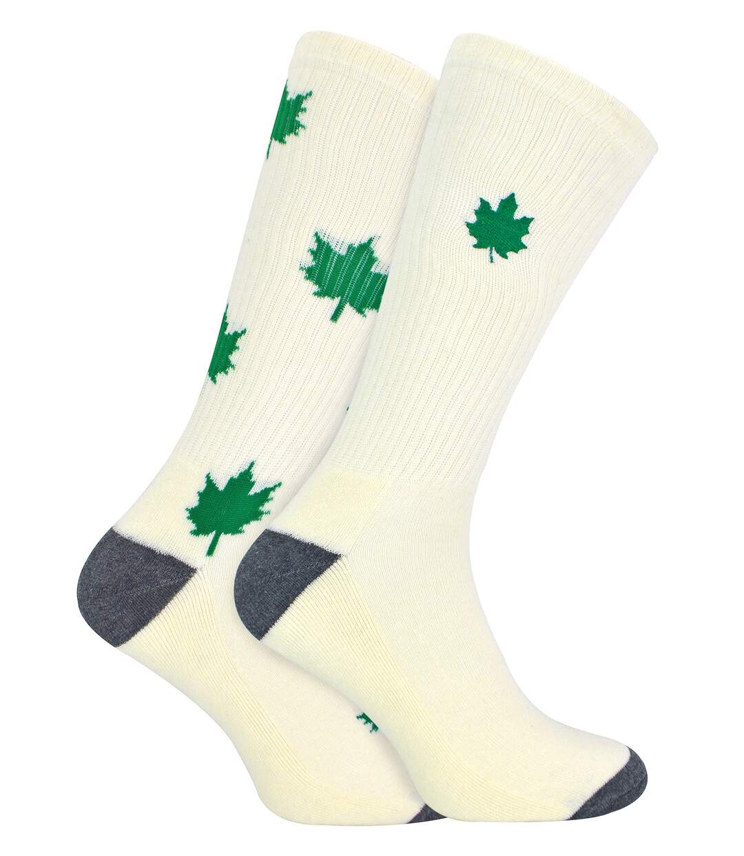 2 Pack Mens Novelty Cotton Rich Weed Leaf Socks