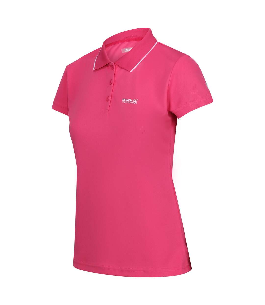 Polo Manches Courtes Maverick Femme Flamant Rose Regatta-3