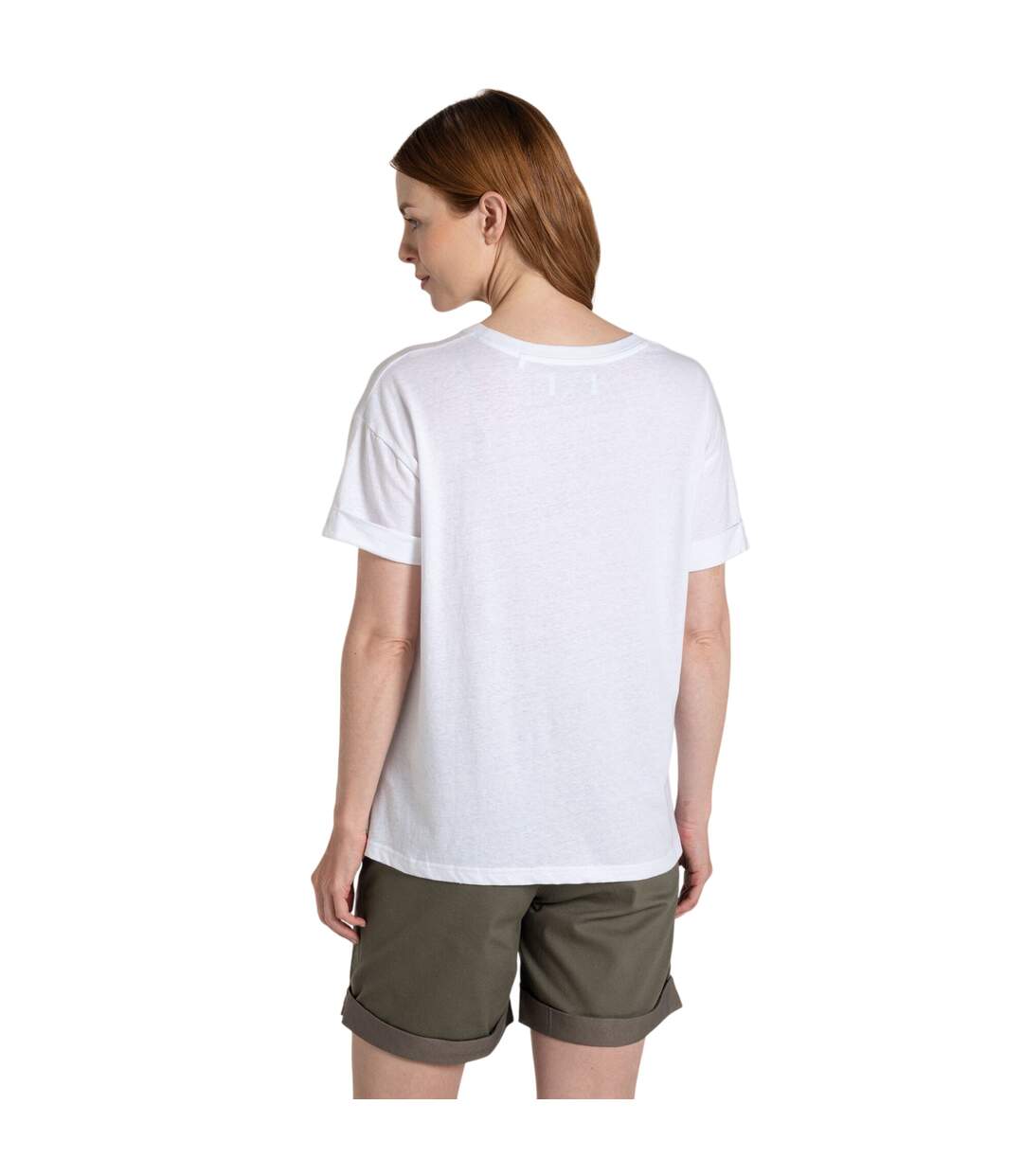 T-shirt Manches Courtes Motif/style Agrumes Femme Blanc Craghoppers-3