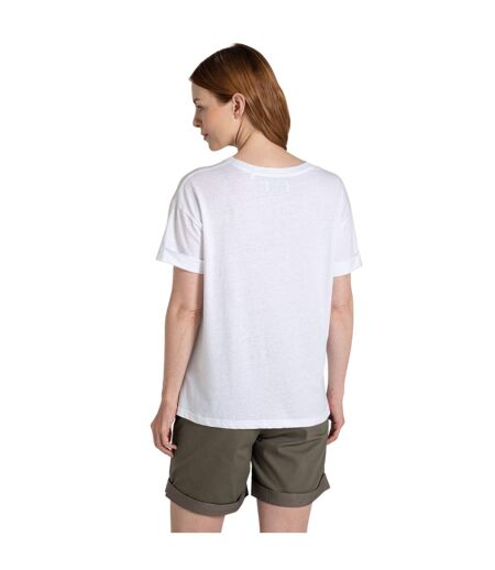 T-shirt Manches Courtes Motif/style Agrumes Femme Blanc Craghoppers