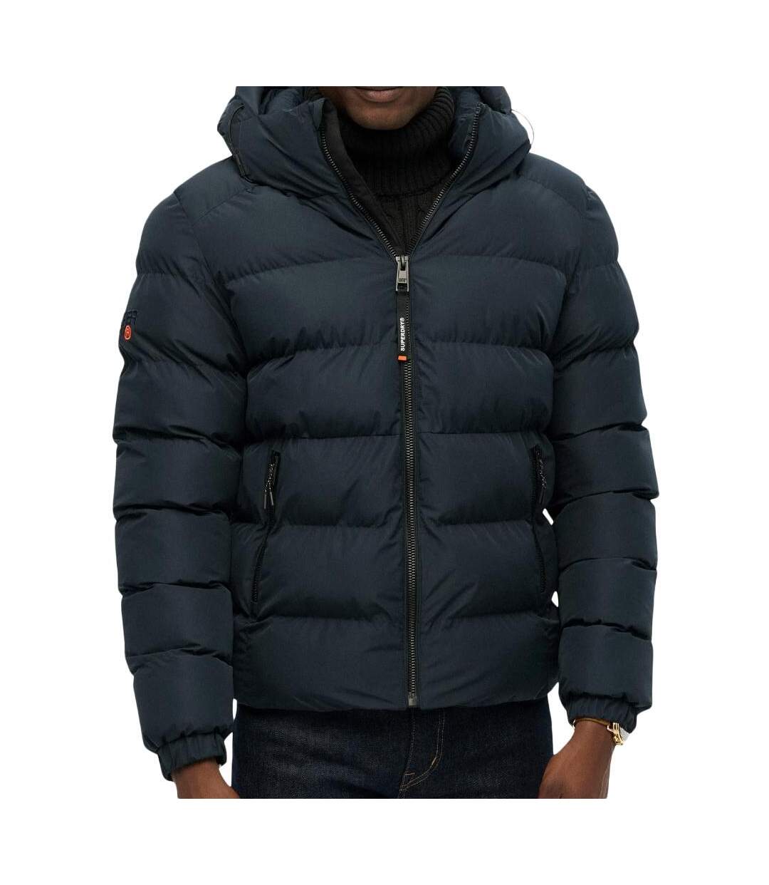 Doudoune marine homme superdry hooded sports-1