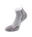 Socquettes run femme blanc / gris 1000 Mile-1